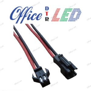 Conector de 2 pines hembra y macho