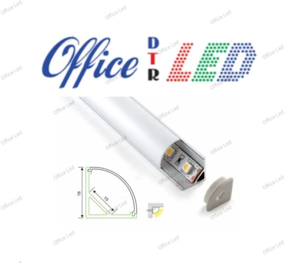 Perfil triangular de 45°