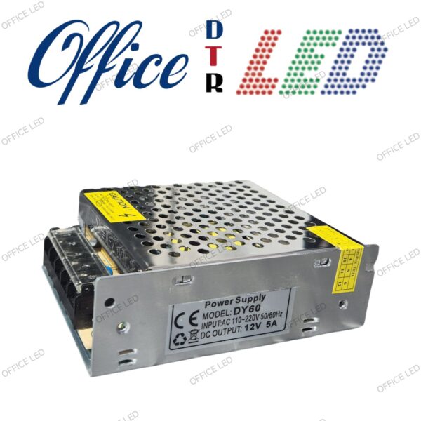 Fuente Metálica 12v 5amp 60w