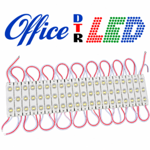 Módulo led 6018 3 led blanco lupa trasparente