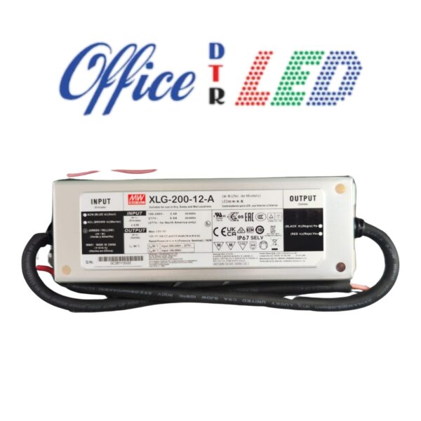 Fuente Metálica De Aluminio XLG IP65 200 12v 16 A