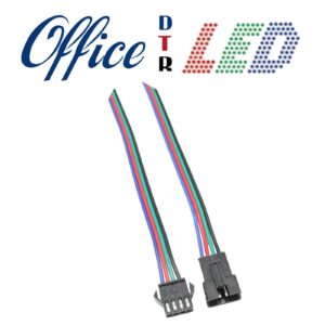 Conector Cuatro Pines Hembra y Macho