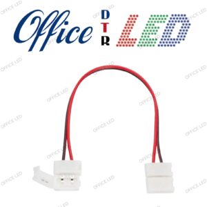 Conector rápido recto unicolor con doble cable