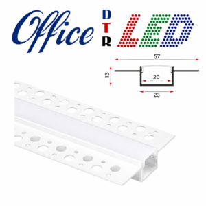 Perfil Perforado de aluminio blanco