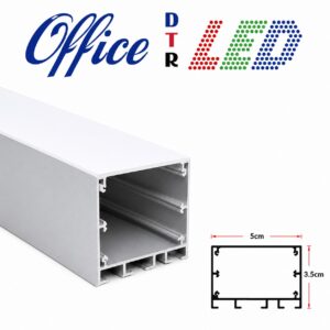 Metro Perfil aluminio sobreponer 5 cm